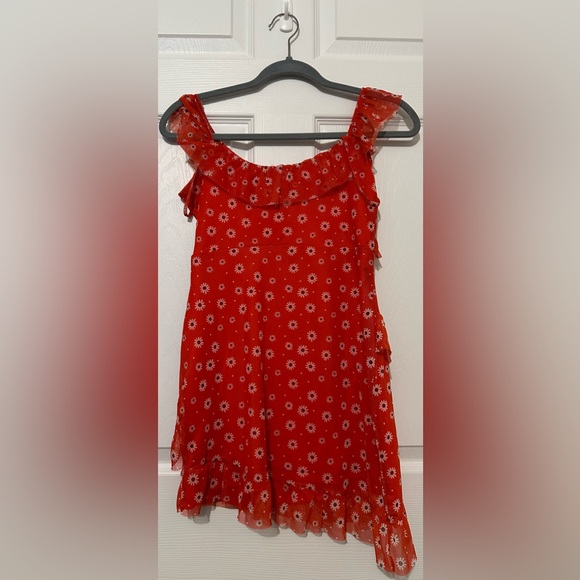 Miss Selfridge Mini Floral Asymmetrical Dress - Picture 9 of 9